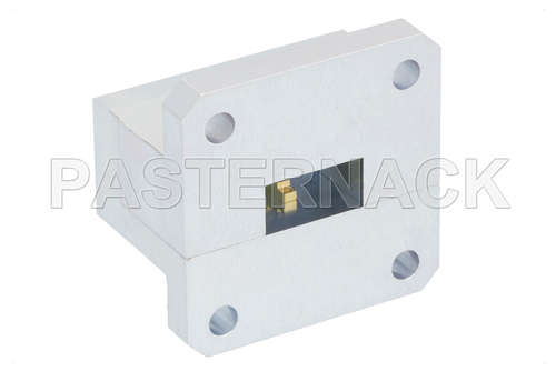 WR-51 Square Type Flange to End Launch SMA Female Waveguide to Coax Adapter Operating From 15 GHz to 22 GHz