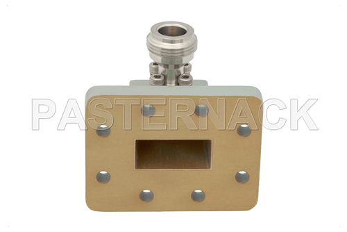 WR-90 UDR100 Flange to N Female Waveguide to Coax Adapter Operating From 8.2 GHz to 12.4 GHz