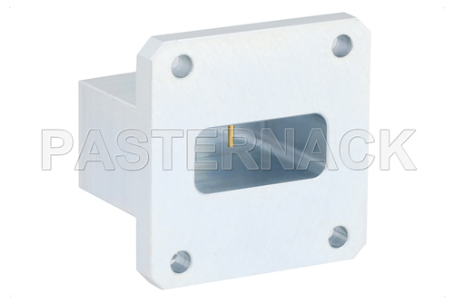 WR-112 Square Type Flange to SMA Female Waveguide to Coax Adapter Operating From 7.05 GHz to 10 GHz, X Band