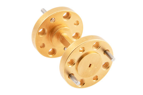 WR-5 Straight Waveguide Section 1 Inch Length, UG-387/U-Mod Round Cover Flange from 140 GHz to 220 GHz
