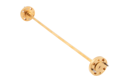WR-5 Straight Waveguide Section 6 Inch Length, UG-387/U-Mod Round Cover Flange from 140 GHz to 220 GHz