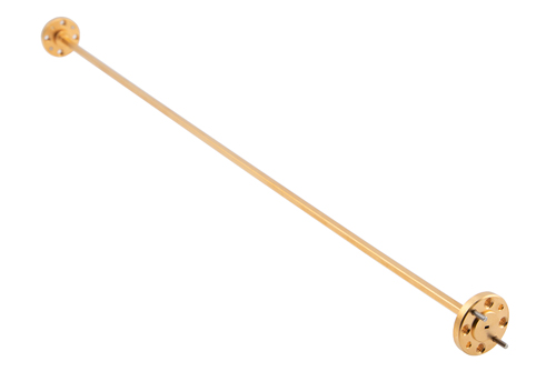 WR-6 Straight Waveguide Section 12 Inch Length, UG-387/U-Mod Round Cover Flange from 110 GHz to 170 GHz