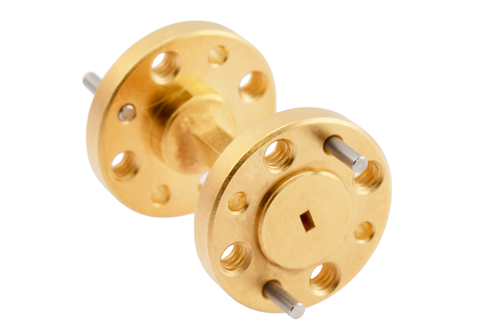 WR-8 Straight Waveguide Section 1 Inch Length, UG-387/U-Mod Round Cover Flange from 90 GHz to 140 GHz