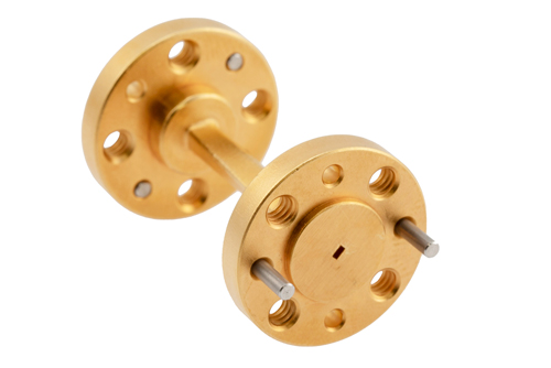 WR-5 45 Degree Right-hand Waveguide Twist with a UG-387/U-Mod Flange Operating from 140 GHz to 220 GHz