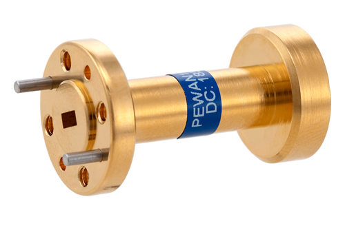 WR-15 Waveguide Wide Angle Scalar Feed Horn Antenna Operating from 55 GHz to 65 GHz with a Nominal 10 dBi Gain with UG-385/U Round Cover Fla