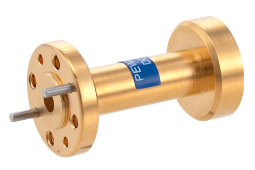 WR-15 Waveguide Wide Angle Scalar Feed Horn Antenna Operating from 55 GHz to 65 GHz with a Nominal 10 dBi Gain with UG-385/U Round Cover Fla