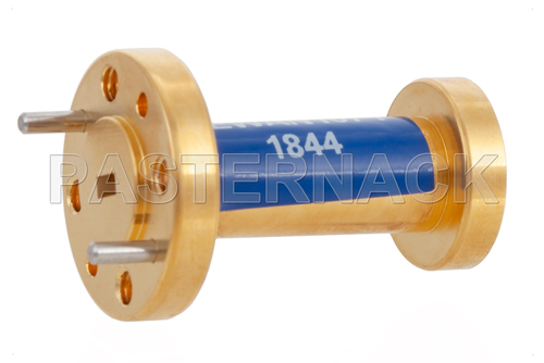 WR-12 Waveguide Wide Angle Scalar Feed Horn Antenna Operating from 72 GHz to 82 GHz with a Nominal 10 dBi Gain with UG-385/U Round Cover Fla