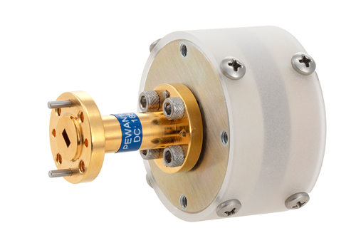 WR-15 Waveguide Omni-directional Antenna Operating from 58 GHz to 62 GHz with a Nominal 3.5 dBi Gain with UG-385/U Round Cover Flange