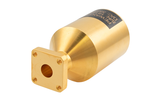 0.328 Inch Circular Waveguide Scalar Feed Horn Antenna, 24 GHz to 33 GHz Frequency Range, 16 dBi Gain, UG-1530/U Flange