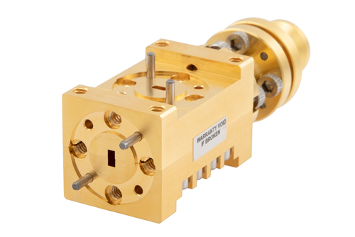 WR-12 Waveguide Dual Polarized Scalar Feed Horn Antenna, 60 GHz to 90 GHz Frequency Range, 13 dBi Gain, UG-387/U Flange