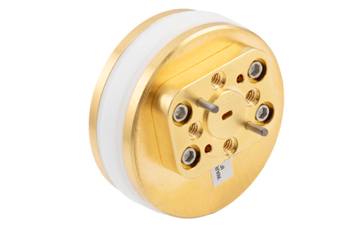 WR-10 Waveguide Omni-directional Antenna Operating from 90 GHz to 100 GHz with a Nominal 6.5 dBi Gain with UG-387/U-Mod Square Cover Flange