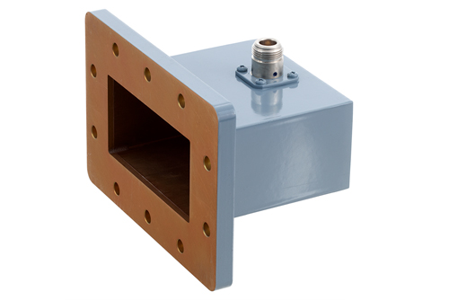 WR-340 CPR-340F Flange to N Female Waveguide to Coax Adapter Operating from 2.2 GHz to 3.3 GHz