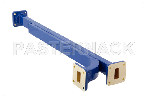 WR-75 10 dB Directional Waveguide Broadwall Coupler, Square Cover Flange, E-Plane Coupled Port, 10 GHz to 15 GHz