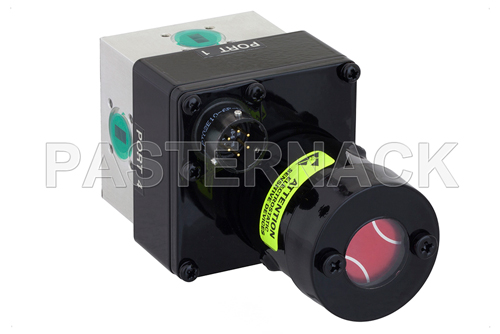 WR-28 Waveguide Electromechanical Relay SPDT Latching Switch, Ka Band 40 GHz Max Frequency, 550 Watts, UG-599/U Square Cover Flange