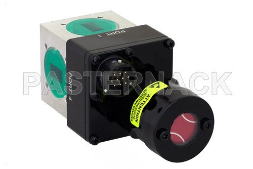 WR-62 Waveguide Electromechanical Relay SPDT Latching TTL Switch, Ku Band 18 GHz Max Frequency, 2,000 Watts, UG-419/U Square Cover Flange