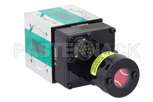 WR-112 Waveguide Electromechanical Relay SPDT Latching TTL Switch, X Band 10 GHz Max Frequency, 7,000 Watts, UG-51/U Square Cover Flange