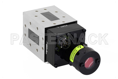 WR-137 Waveguide Electromechanical Relay SPDT Latching Switch, C Band 8.2 GHz Max Frequency, 12,000 Watts, CPR-137F Flange