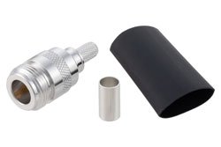 EZ-240-NF-X - N Female Connector Crimp/Non-Solder Contact Attachment for LMR-240, LMR-240-DB, LMR-240-UF, LMR-240-FR, RG8X, PE-C240