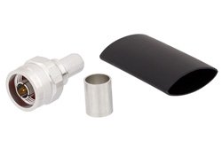 EZ-400-NMH-PL-X - N Male Connector Crimp/Non-Solder Contact Attachment for LMR-400, PE-C400 IP67 Rated