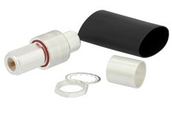 EZ-600-NF-BH - N Female Bulkhead Mount Connector Crimp/Non-Solder Contact Attachment for LMR-600, PE-C600
