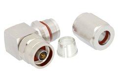 EZ-SW396-NMC-RA - N Male Right Angle Connector Clamp/Non-Solder Contact Attachment for LMR-SW396