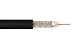 LMR-100A-PVC - Low Loss Flexible LMR-100A-PVC Indoor/Outdoor Rated Coax Cable Double Shielded with Black PVC Jacket