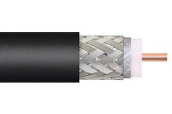 LMR-400-75-BULK - 75 Ohm Low Loss Flexible LMR-400-75 Outdoor Rated Coax Cable Double Shielded with Black PE Jacket