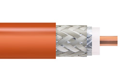 LMR-400-LLPL - Low Loss Flexible LMR-400-LLPL Plenum Rated Coax Cable Double Shielded with Orange PVC (FR) Jacket