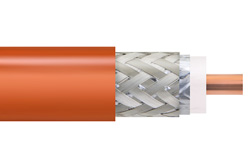 Low Loss Flexible Lmr 400 Outdoor Rated Coax Cable Double Shielded With Black Pe Jacket