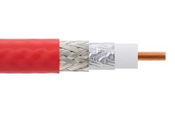 LMR-400-LLPX-BULK - Low Loss Flexible LMR-400-LLPX Coax Cable Plenum Rated Double Shielded with Red Fluoropolymer Jacket