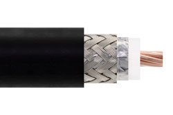 LMR-400-UF-BULK - Low Loss Flexible LMR-400-UF Indoor/Outdoor Rated Coax Cable Double Shielded with Black TPE Jacket
