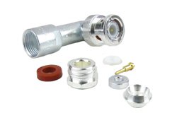 M39012/20-0101 - BNC Male Right Angle Connector Clamp/Solder Attachment for RG58