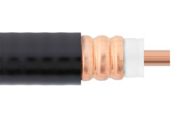 PE-1/2FAC-BULK - Low Loss 1/2 Flexible Annular Corrugated Coax Cable with Black PE Jacket