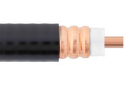 PE-1/2FAC - Low Loss 1/2 Flexible Annular Corrugated Coax Cable with Black PE Jacket