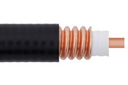 PE-1/2SFHC - Low Loss 1/2 inch Superflexible Corrugated Coax Cable with Black PE Jacket