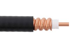 PE-1/4SFHC-BULK - Low Loss 1/4 Superflexible Helical Corrugated Coax Cable with Black PE Jacket