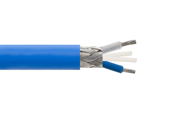 PE-30-02001 - Lab rated  Flexible 78 ohms Twinax Cable  (0.242" OD) with Blue PVC jacket