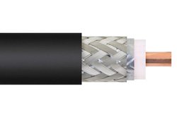 PE-C400 - Low Loss Flexible RG8 Type Coax Cable Double Shielded with Black PE Jacket