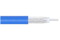 PE-P086 - Flexible PE-P086 Coax Cable Double Shielded with Blue FEP Jacket