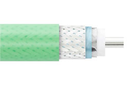 PE-P300LL-BULK - Low Loss Flexible PE-P300LL Coax Cable Triple Shielded with Green FEP Jacket