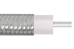 PE-SR401FL - Formable 250 Semi-rigid Coax Cable with Tinned Copper Braid Outer Conductor