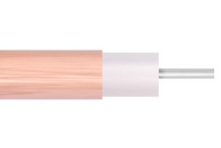 PE-SR402-75-STRAIGHT - 75 Ohm 141 Semi-rigid Coax Cable with Copper