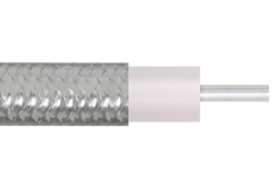 PE-SR402FL - Formable 141 Semi-rigid Coax Cable with Tinned Copper Braid Outer Conductor