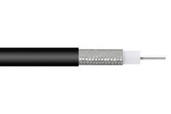 PE-SR405FLJ-BULK - Formable PE-SR405FLJ Coax Cable with Outer Conductor and Black FEP Jacket