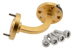 PE-W10B002A - WR-10 Instrumentation Grade Waveguide H-Bend with UG-387/U-M Flange Operating from 75 GHz to 110 GHz
