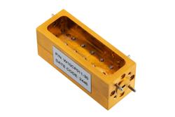 PE-W10CP011-30 - WR-10 Waveguide 30 dB Broadwall Coupler, UG-387/U-Mod Round Cover Flange, H-Plane Coupled Port, 90 GHz to 110 GHz, Brass Copper
