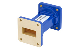 WR-112 Commercial Grade Straight Waveguide Section 3 Inch Length with UG-51/U Flange Operating from 7.05 GHz to 10 GHz