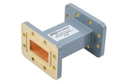 PE-W137S002-3 - WR-137 Commercial Grade Straight Waveguide Section 3 Inch Length with CPR-137G Flange Operating from 5.85 GHz to 8.2 GHz