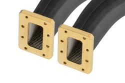 PE-W159TF001-12 - WR-159 Twistable Flexible Waveguide 12 Inch, CMR Flange Operating from 4.9 to 7.05 GHz