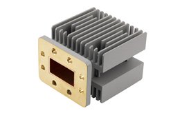PE-W159TR1001 - 50 Watts WR-159 Waveguide Load 4.8 GHz to 5.2 GHz, Brass with CPR-159F Flange